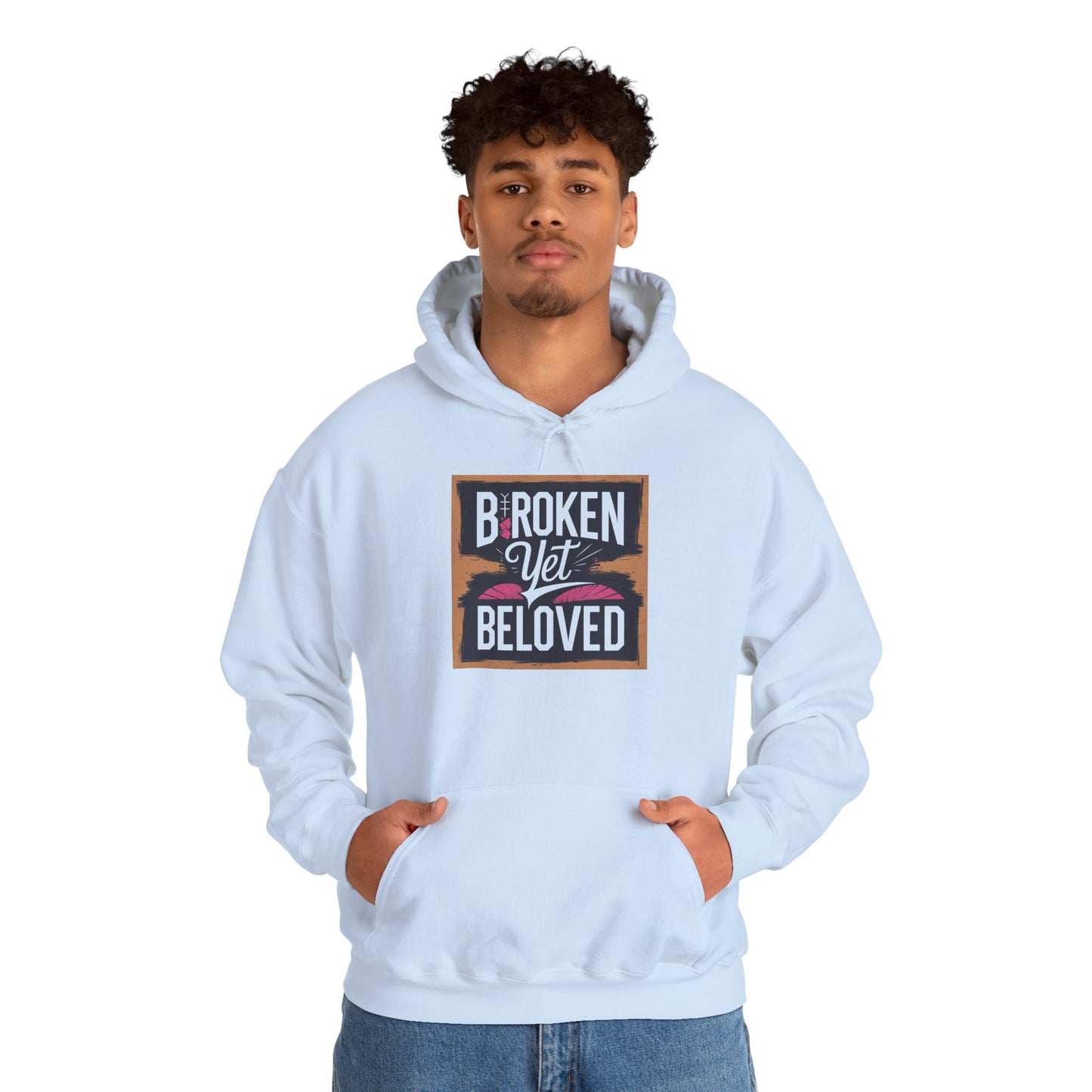 Faithful Threads: Broken Yet Beloved Christian T-Hoodie
