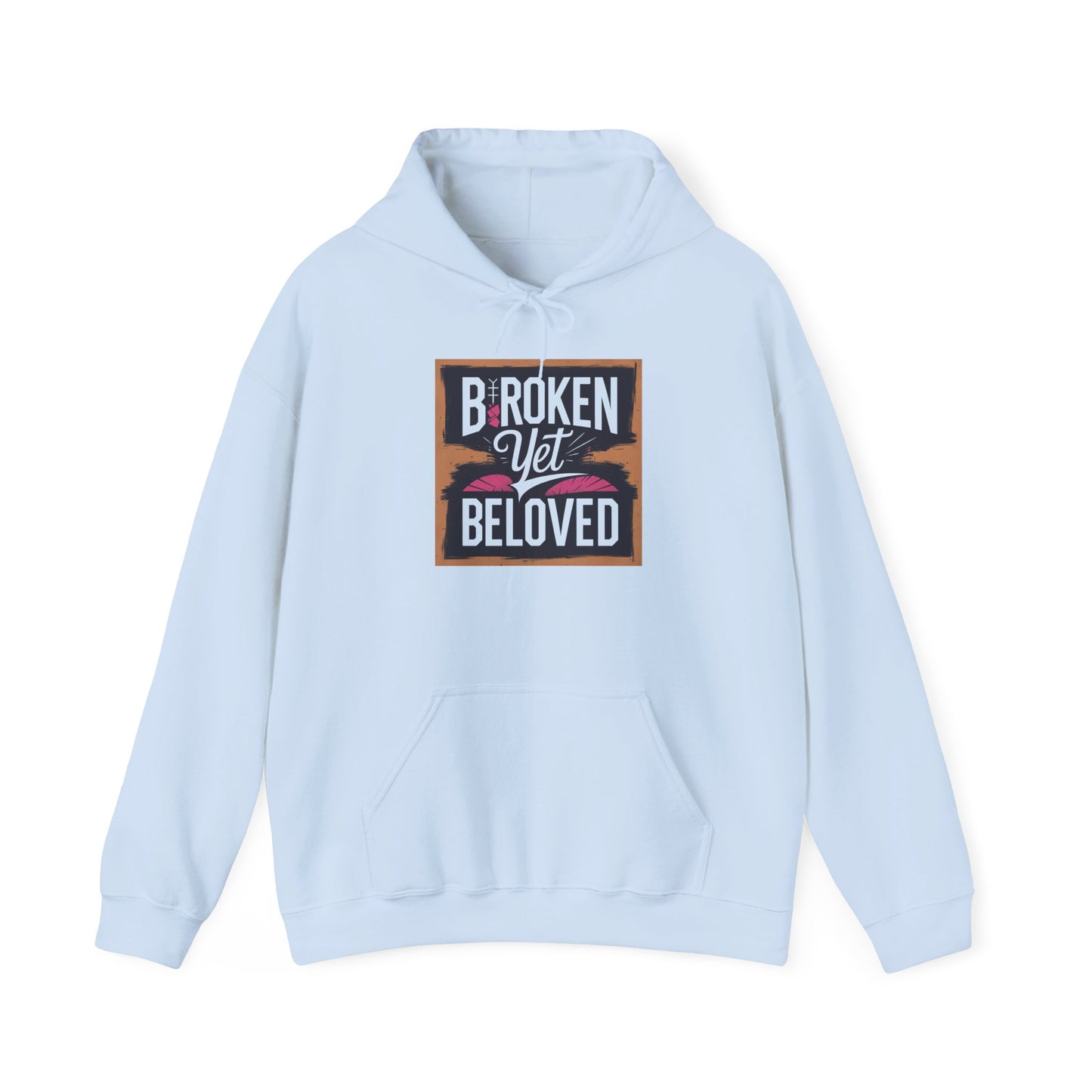 Faithful Threads: Broken Yet Beloved Christian T-Hoodie