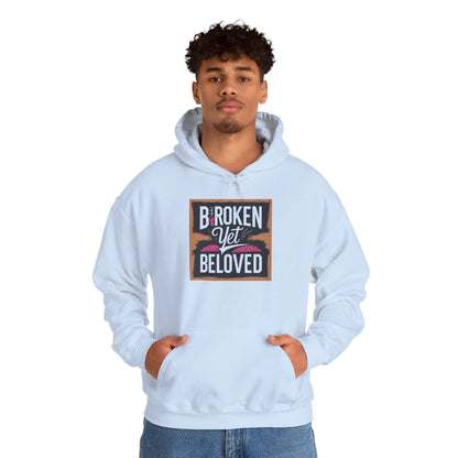 Faithful Threads: Broken Yet Beloved Christian T-Hoodie