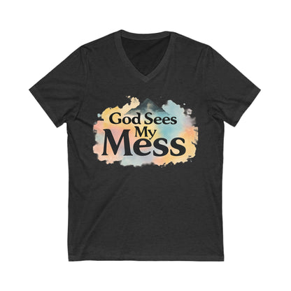 God Sees My Mess Christian Hoodie