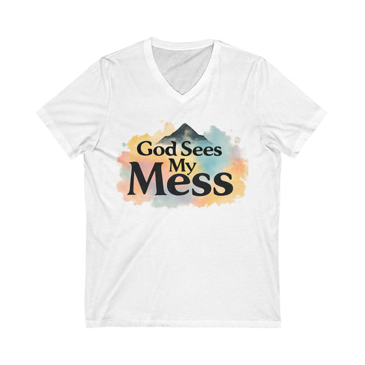 God Sees My Mess Christian Hoodie