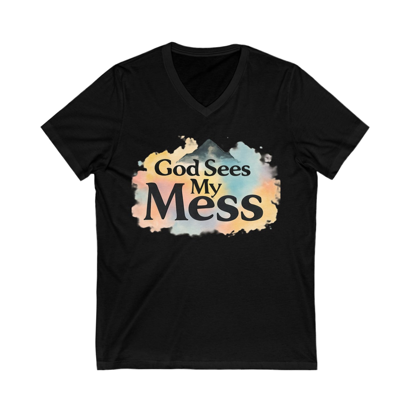 God Sees My Mess Christian Hoodie