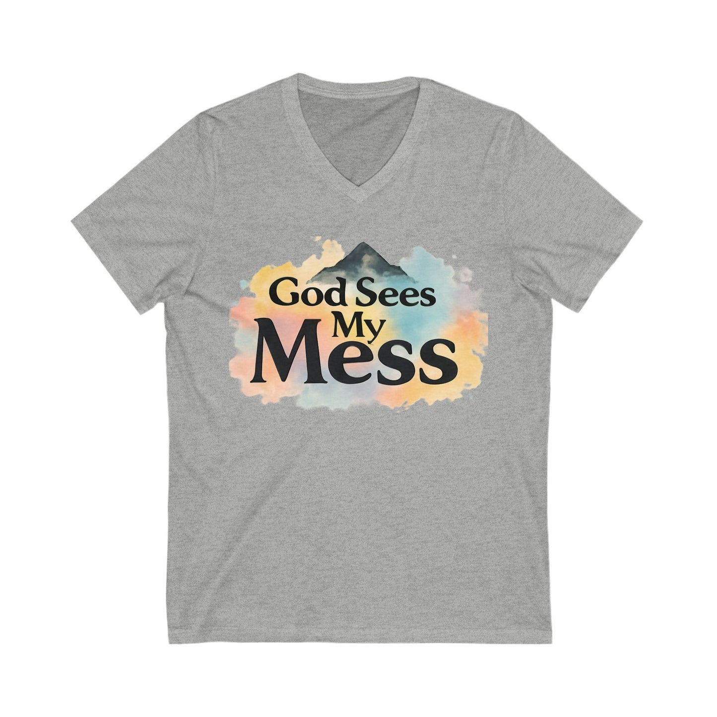 God Sees My Mess Christian Hoodie
