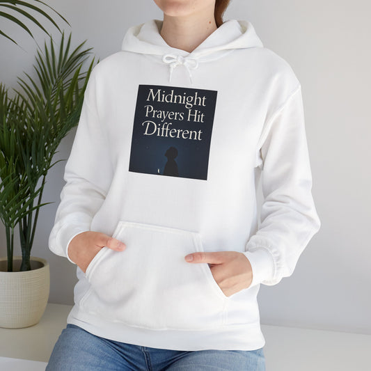 Midnight Prayers Hit Different Christian Hoodie