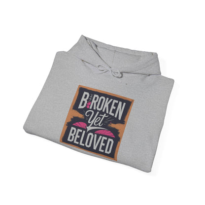 Faithful Threads: Broken Yet Beloved Christian T-Hoodie
