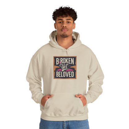 Faithful Threads: Broken Yet Beloved Christian T-Hoodie