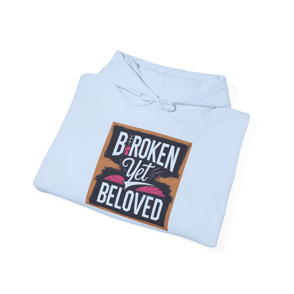 Faithful Threads: Broken Yet Beloved Christian T-Hoodie
