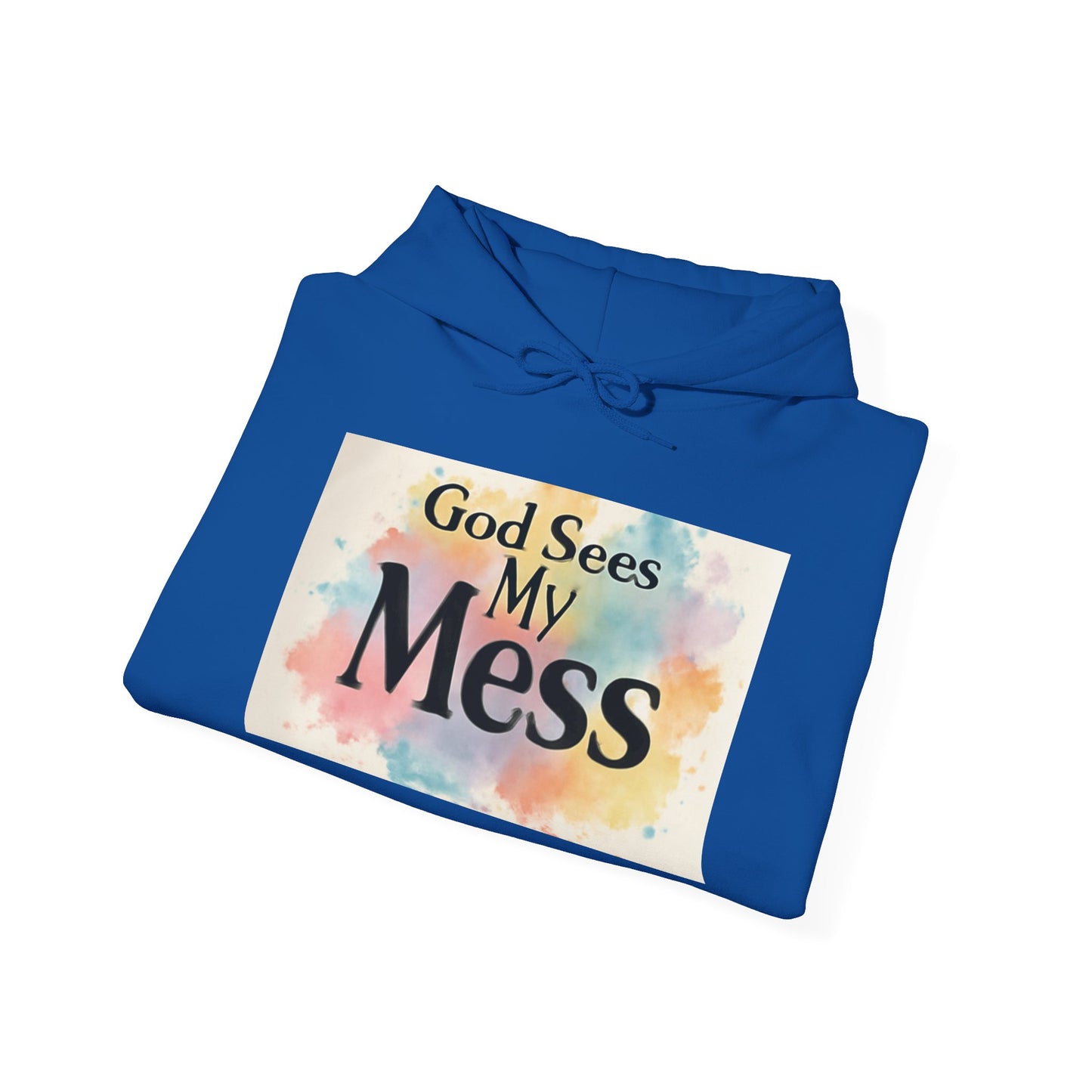 God Sees My Mess Faith Hoodie - Unisex Christian Apparel