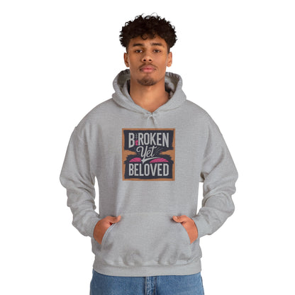 Faithful Threads: Broken Yet Beloved Christian T-Hoodie
