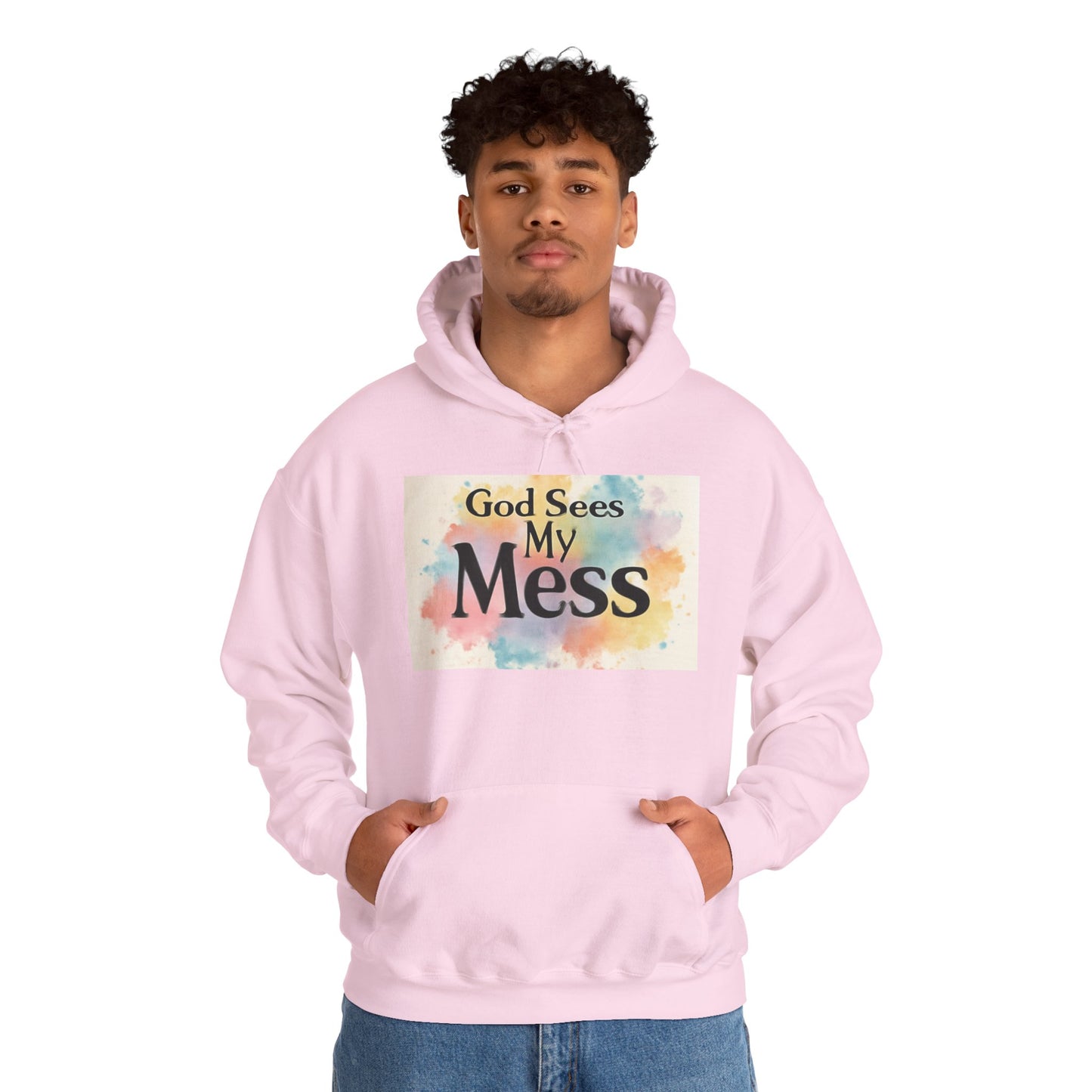 God Sees My Mess Faith Hoodie - Unisex Christian Apparel