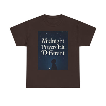 Midnight Prayers Hit Different Christian T-Shirt