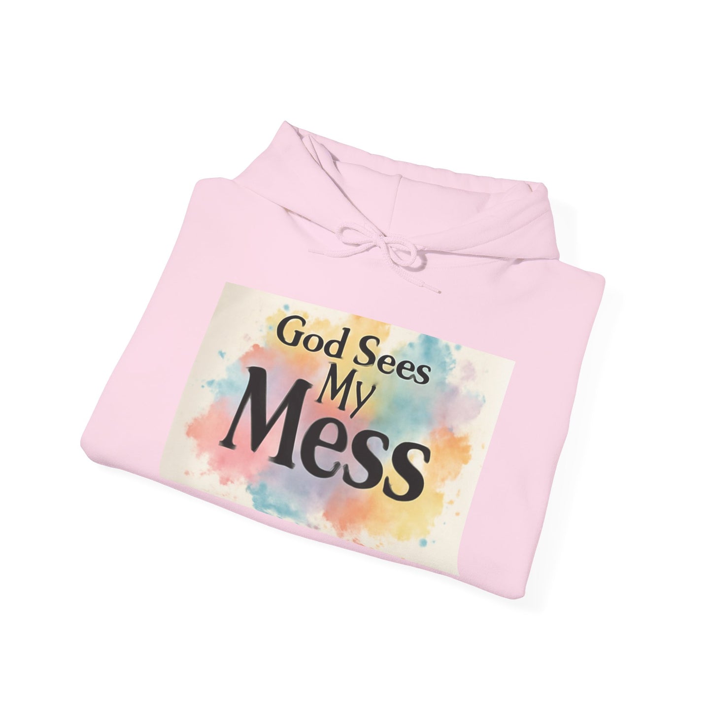 God Sees My Mess Faith Hoodie - Unisex Christian Apparel