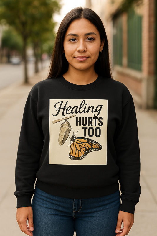 Healing Hurts Too Christian Long Sleeve Tee