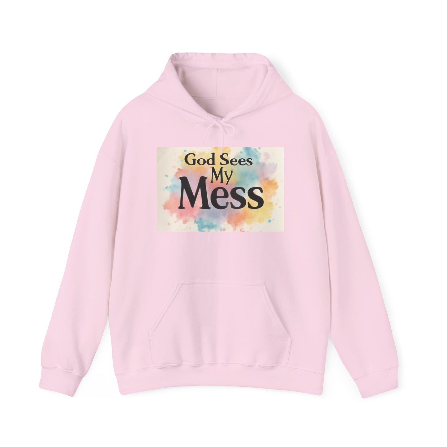 God Sees My Mess Faith Hoodie - Unisex Christian Apparel