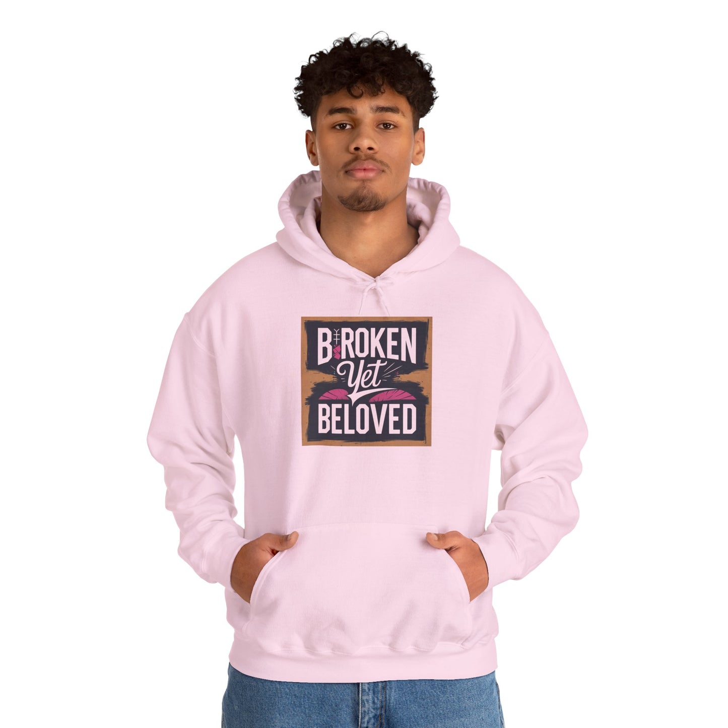 Faithful Threads: Broken Yet Beloved Christian T-Hoodie