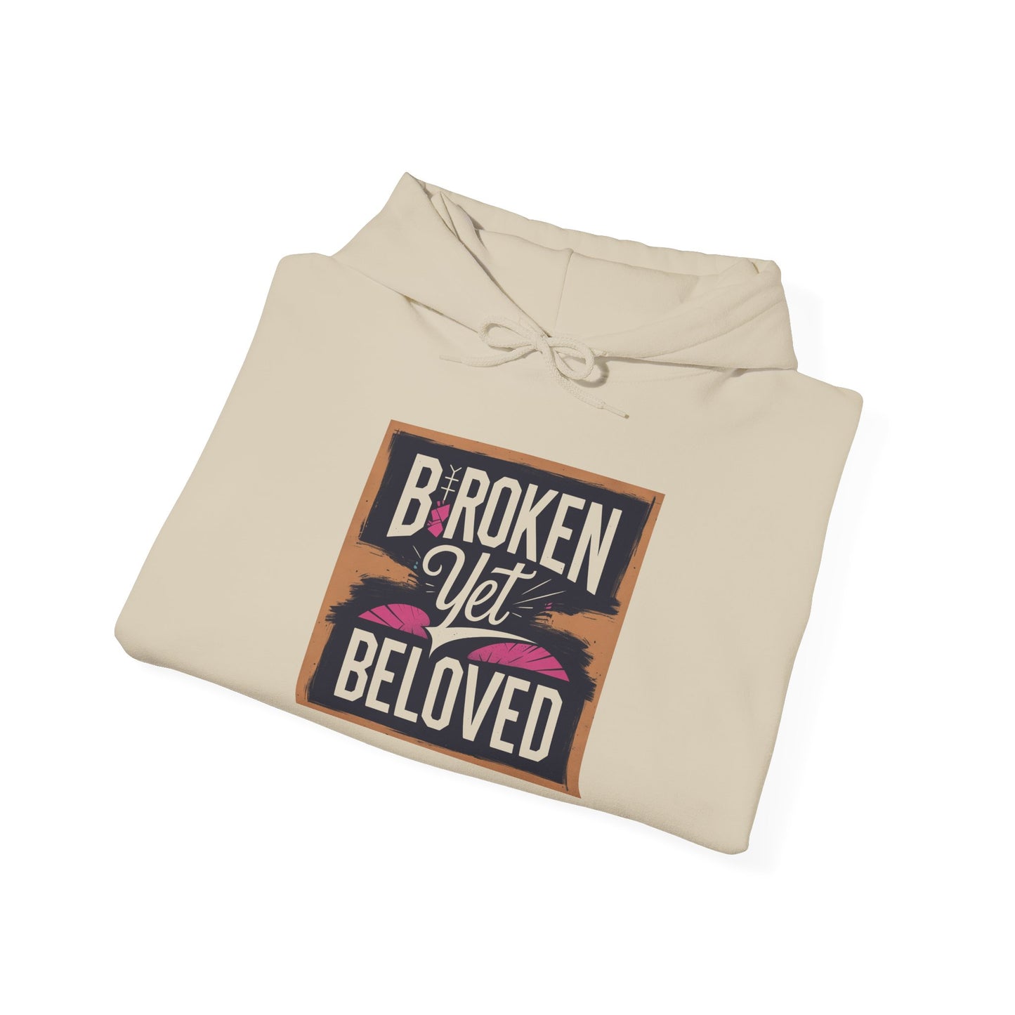 Faithful Threads: Broken Yet Beloved Christian T-Hoodie