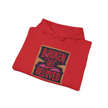 Faithful Threads: Broken Yet Beloved Christian T-Hoodie