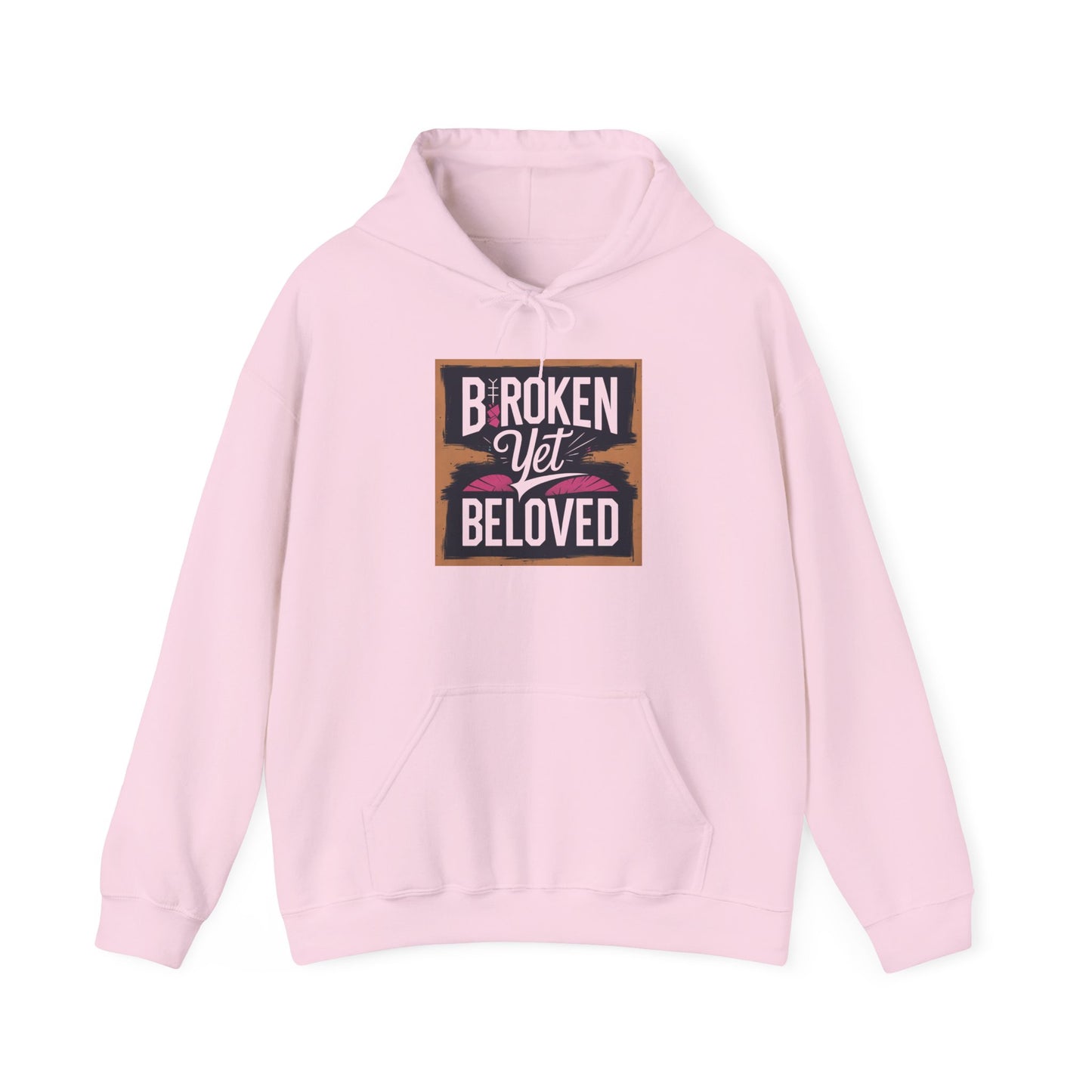 Faithful Threads: Broken Yet Beloved Christian T-Hoodie