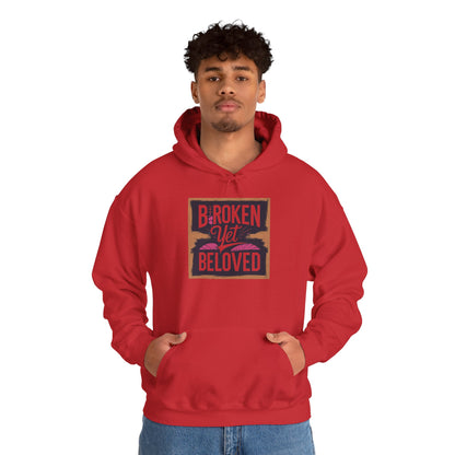 Faithful Threads: Broken Yet Beloved Christian T-Hoodie