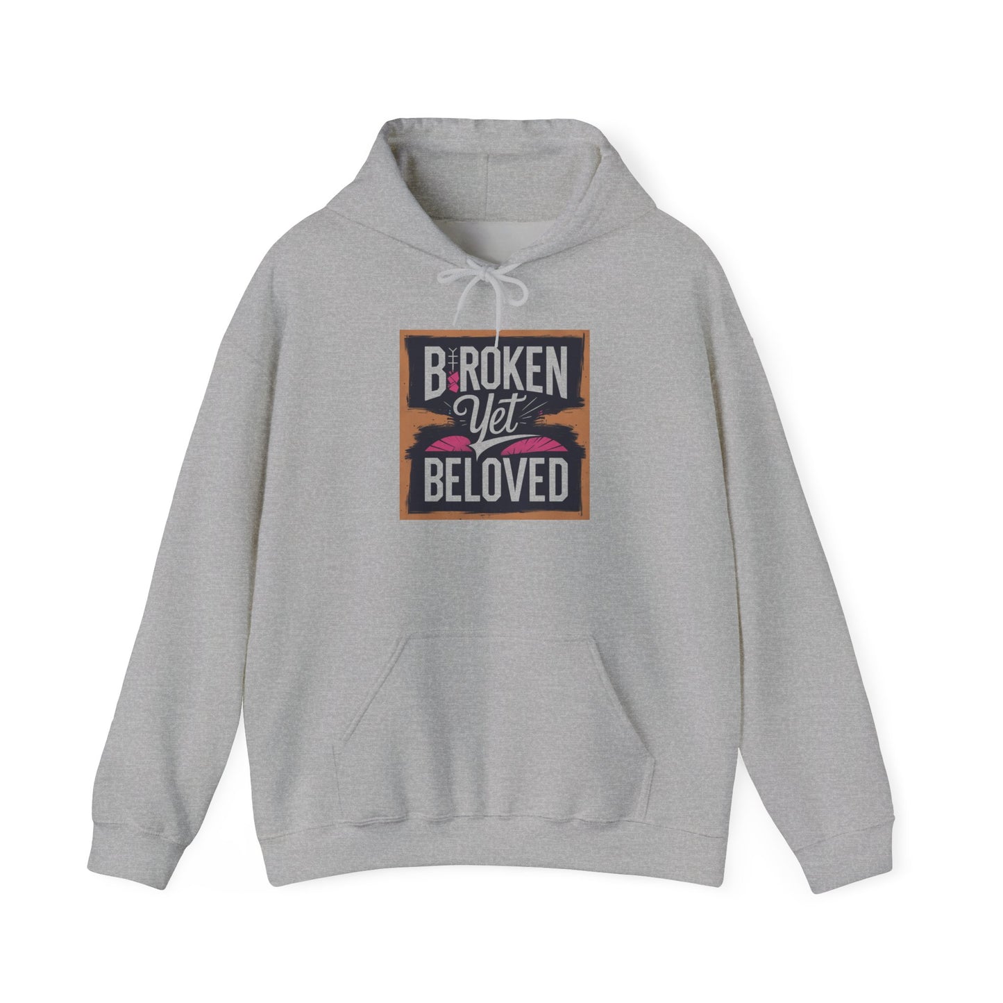Faithful Threads: Broken Yet Beloved Christian T-Hoodie