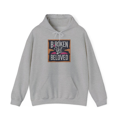 Faithful Threads: Broken Yet Beloved Christian T-Hoodie