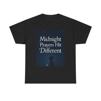 Midnight Prayers Hit Different Christian T-Shirt