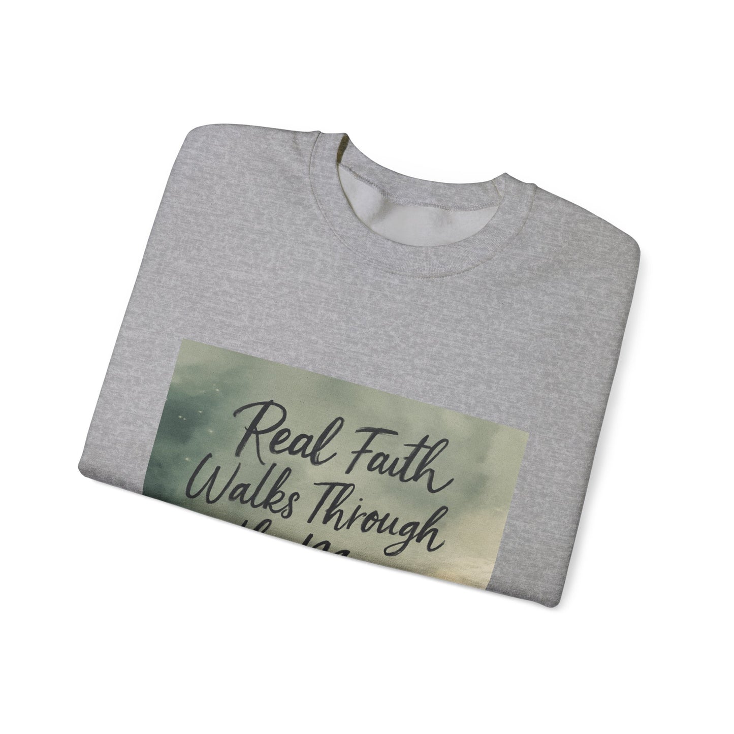 Real Faith Walks Through the Mess – Authentic Christian T-Shirt