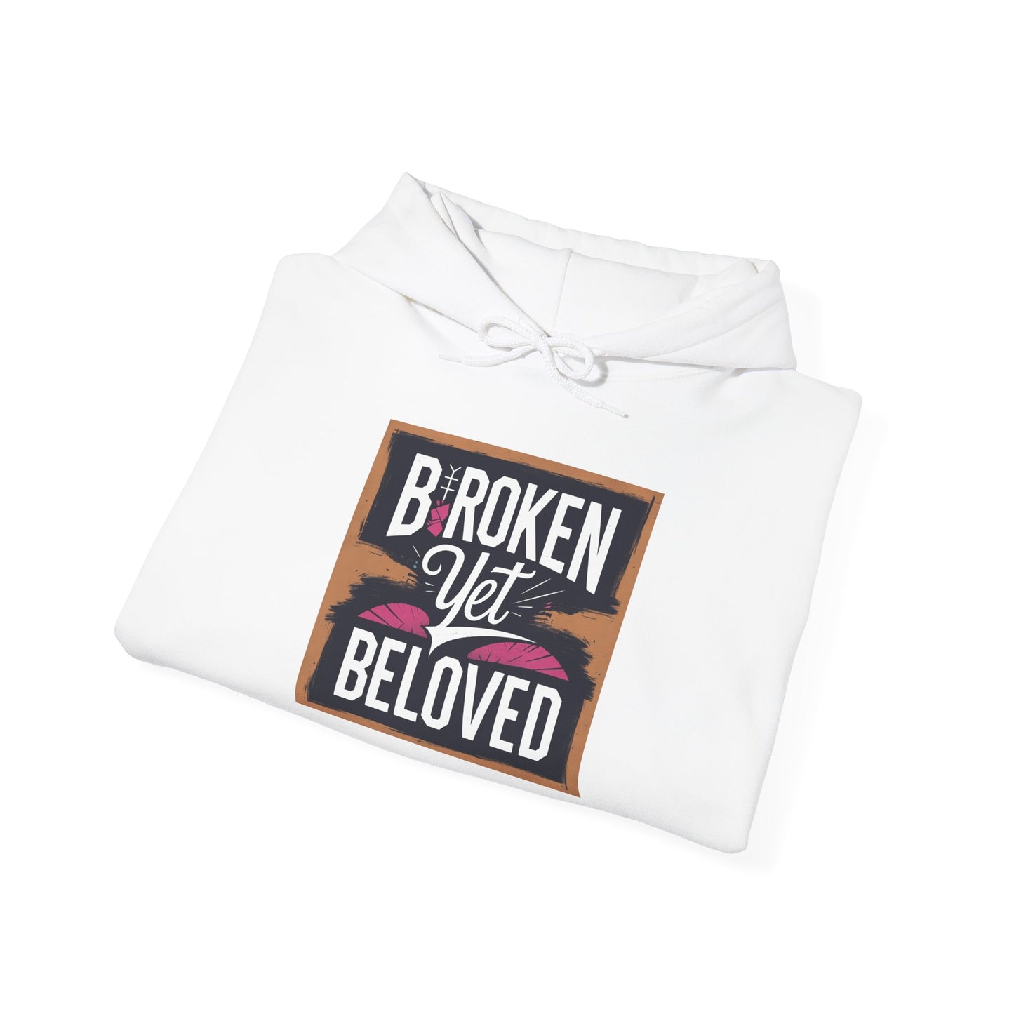 Faithful Threads: Broken Yet Beloved Christian T-Hoodie