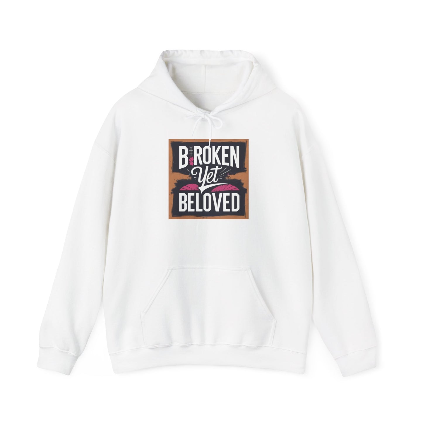 Faithful Threads: Broken Yet Beloved Christian T-Hoodie